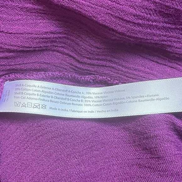 Free People Adella mini slip dress pink peach purple size L - Picture 4 of 6